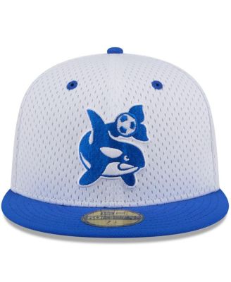 Men's White Seattle Sounders FC Throwback Mesh 59FIFTY Fitted Hat