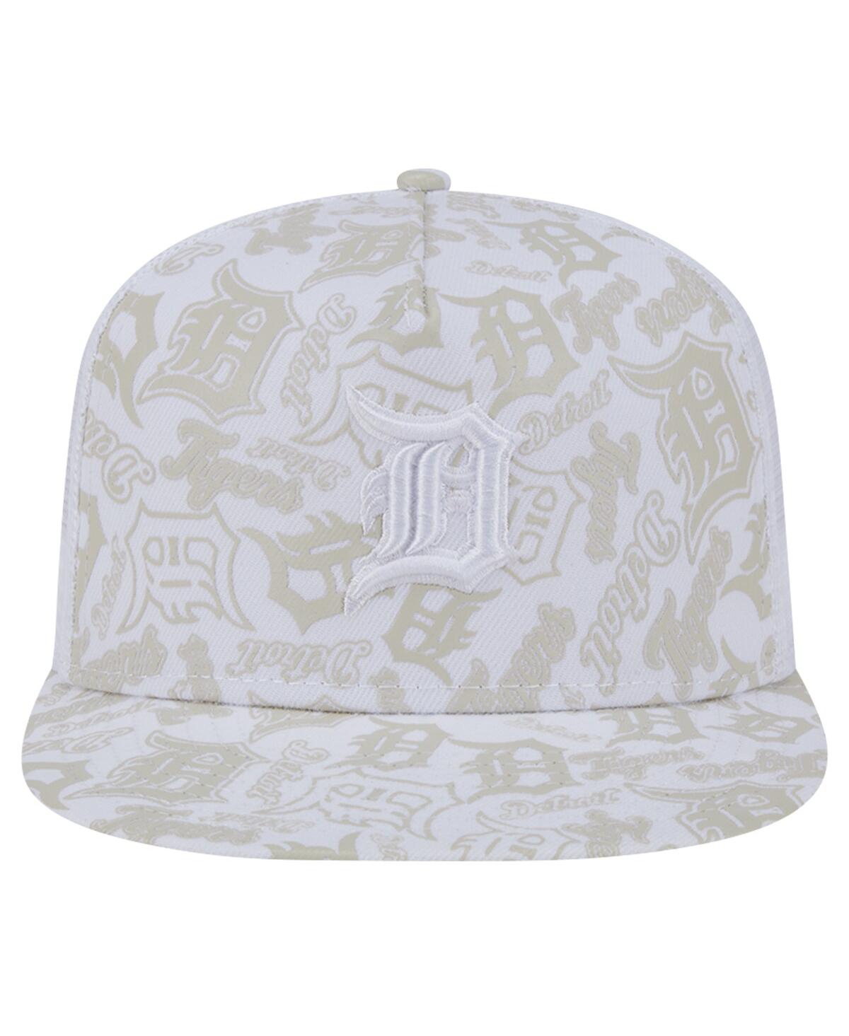 New Era Men's White San Francisco Giants Logo Dunes A-frame Trucker 9fifty Snapback Hat In White