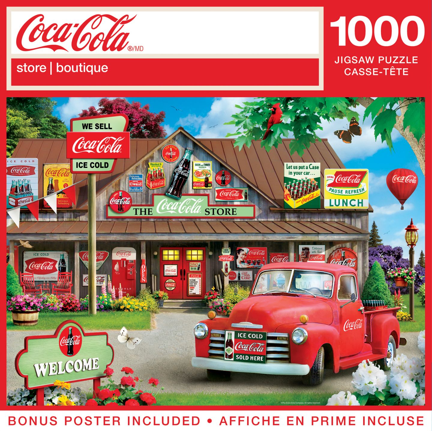 Детский пазл MasterPieces Puzzles Masterpieces Coca-Cola The Store Adult 1000-Piece Jigsaw Puzzle, Ages 14+, цвет: Разноцветный — фото 1