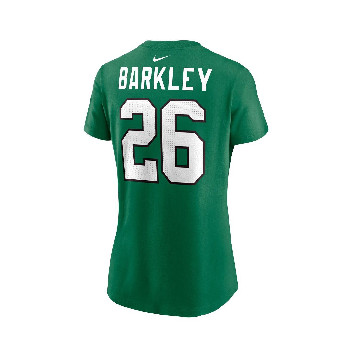 Женская футболка Nike Saquon Barkley Kelly Green Philadelphia Eagles Player Name & Number — фото 3