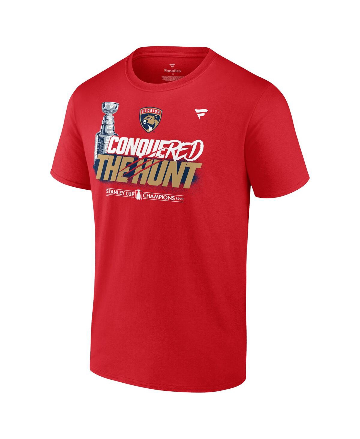 Fanatics Men'sFlorida Panthers 2024 Stanley Cup Champions Celebration T-Shirt - Red