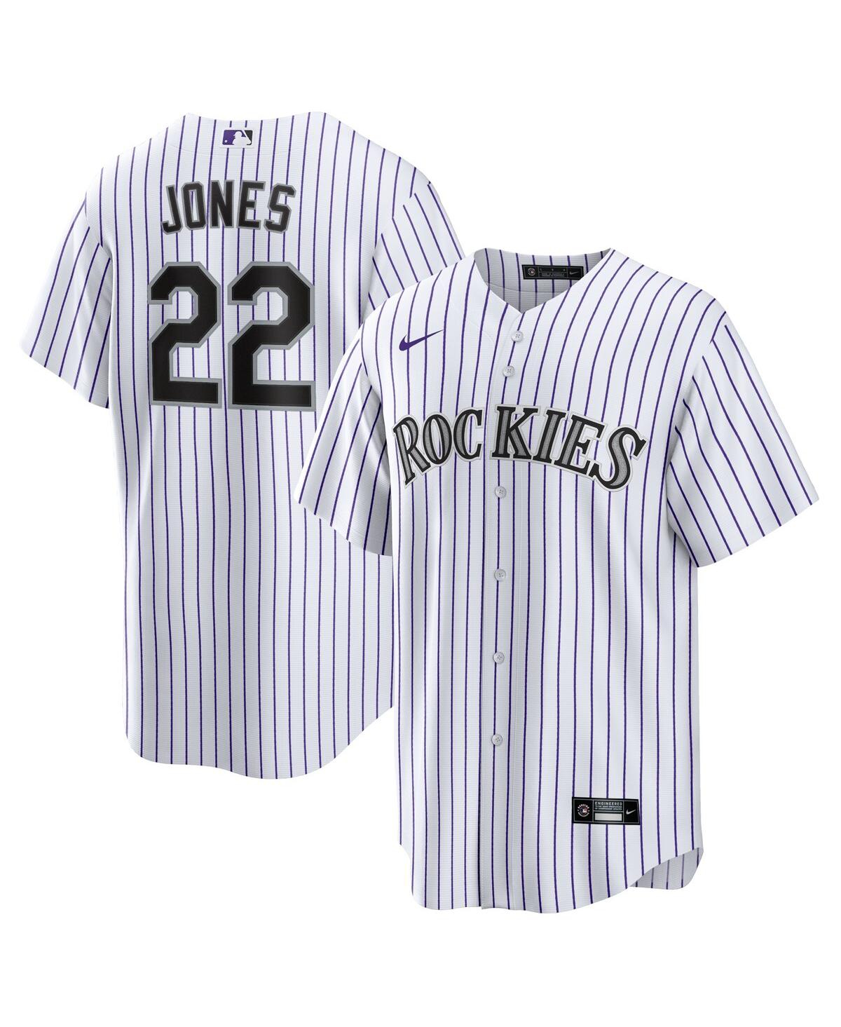 Nike Men's Nolan JonesColorado Rockies Home Replica Jersey - White