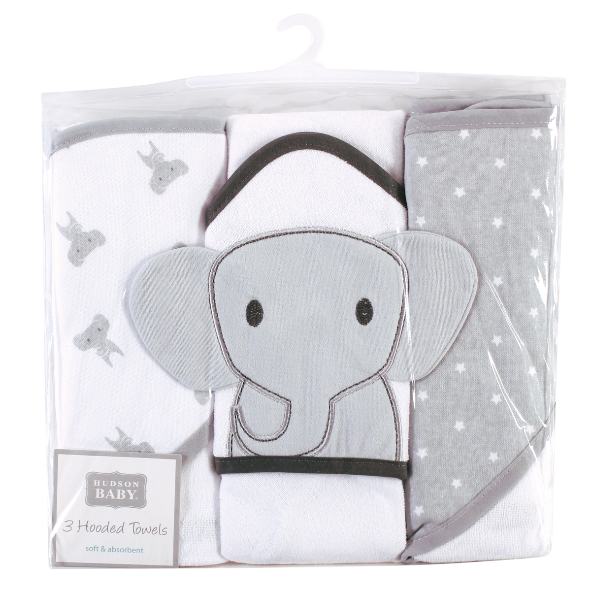 Hudson Baby Unisex Cozy Hooded Cotton-Blend Bath Wraps