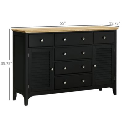 Sideboard Modern Buffet Cabinet with Adjustable Shelves,