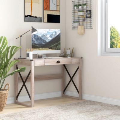 Wood Writing Gaming Desk Home Studio Series Classic Desk for Living Room