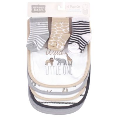 8-Piece Bib and Sock Collection for Any Baby