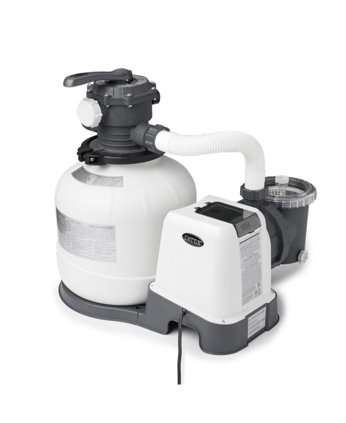 26647EG 2800 Gph Above Ground Pool Sand Filter Pump with Automatic Timer - White