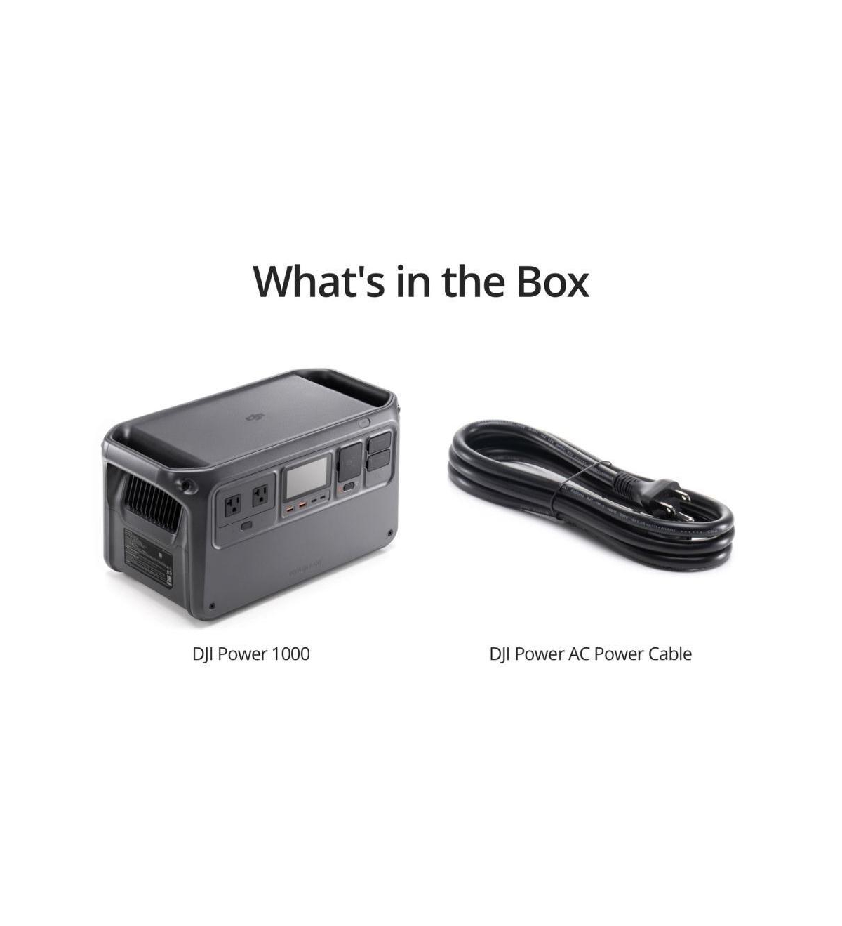 Dji Power 1000, 1024Wh Portable Power Station, Up To 5-Year Warranty, Generators for Home, 70-Minute Fast Charging, Solar Generator, Power Bank for Ca