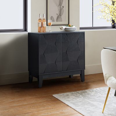 Contemporary Martina 30" Tall 2-Door Accent Cabinet with Ample Storage Space