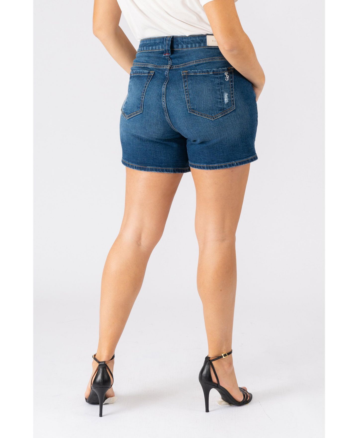 Женские шорты SLINK Jeans Plus Size Side Vent, цвет: Gracelynn — фото 3