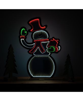Snowman Infinity Light Display 29.5"h