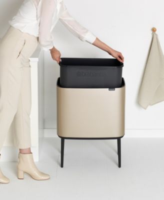 Bo Touch Top Trash Can, 9.5 Gallon