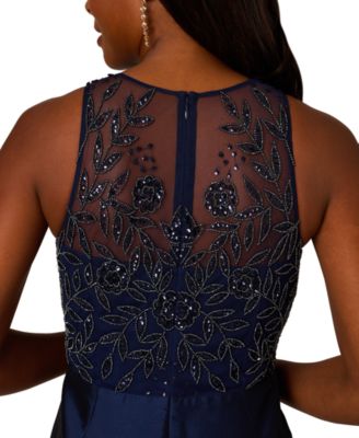 Adrianna Papell Women's Beaded Taffeta Ball Gown - Macy's