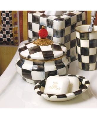 Courtly Check Squashed Pot Canister