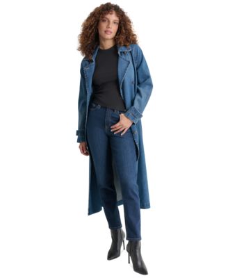 DKNY Jeans Women's Denim Trench Coat - Macy's