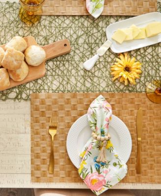 Basketweave Woven Placemat Set of 4