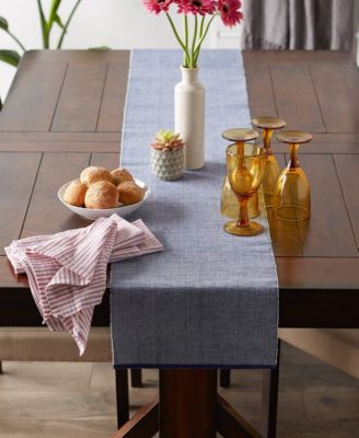 Design Imports Fine Ribbed Table Runner 13x72 inches
