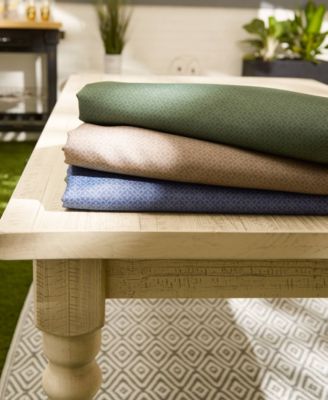 Lattice Print Outdoor Tablecloth with Zipper 60 Round