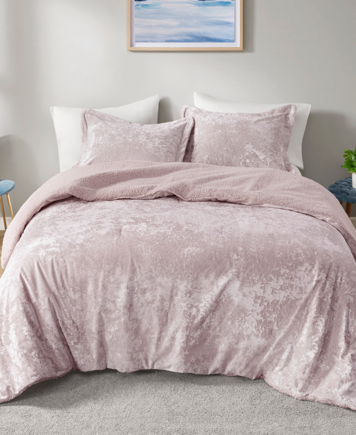Intelligent Design Mira Reversible 2-pc. Comforter Set, Twin/twin Xl In Silver