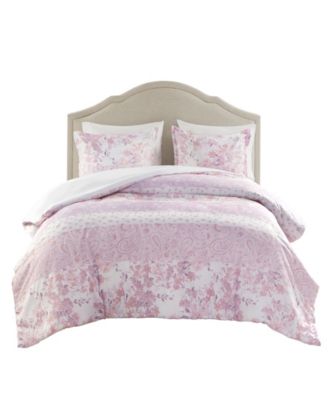 Oliena Floral Paisley 3-Pc. Duvet Cover Set, Full/Queen