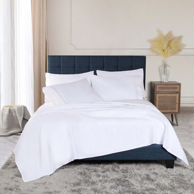 1000 Thread Count Egyptian Cotton Embroidered Bed Sheet Set, King
