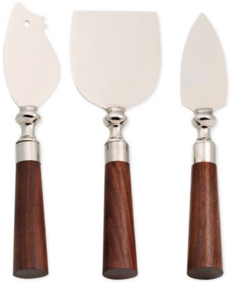 Thirstystone - Urban Farm Stainless Steel & Wood 3-Pc. Cheese Set