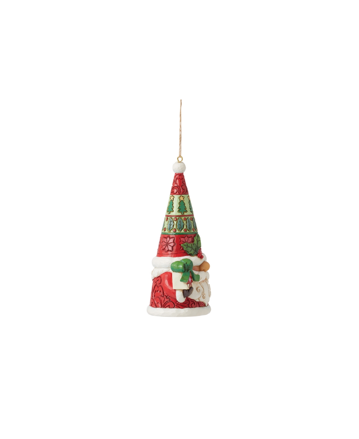 Jim Shore Holiday Ornament Santa Claus Gnome With Ornament In Multi