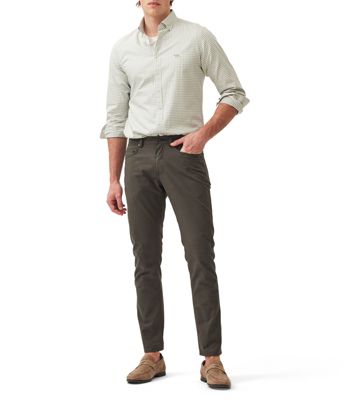 Men's Oxford Bayshore Gingham Sports Fit Cotton Shirt