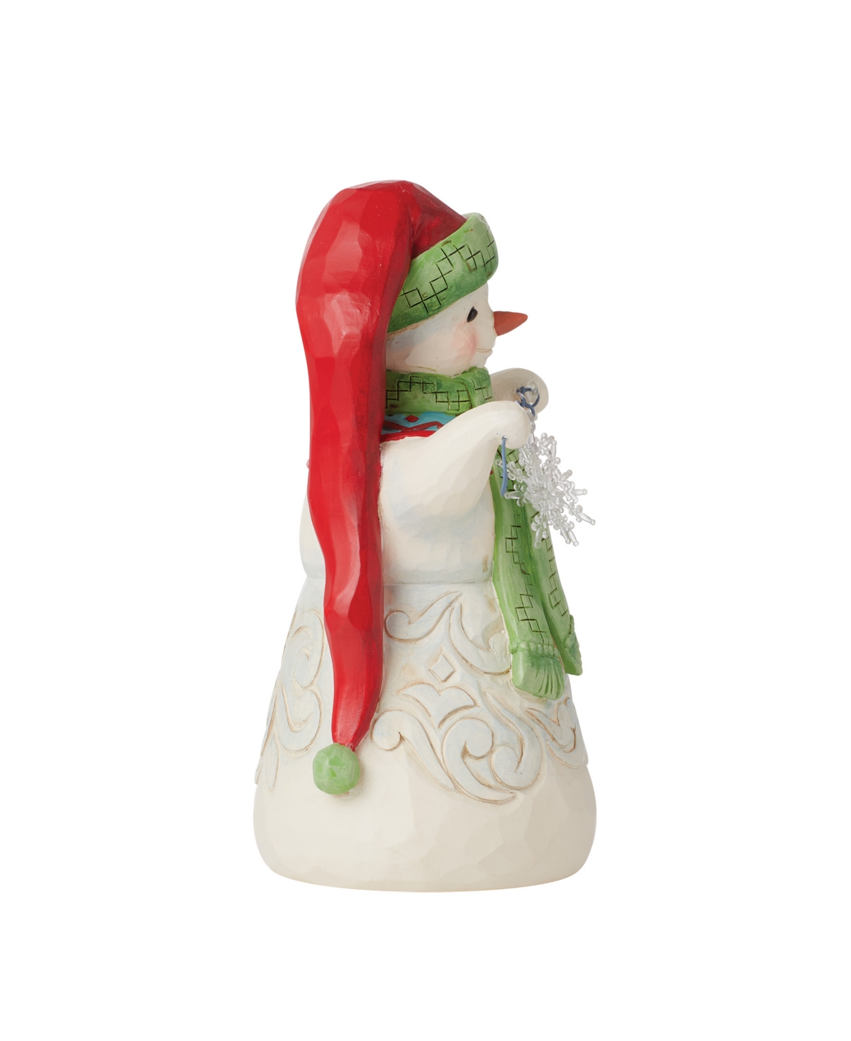 Jim Shore Snowman With Long Hat Figurine In Multi