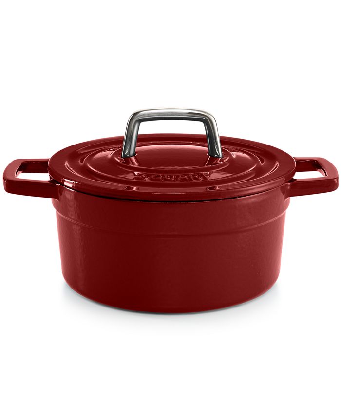 The cellar Enameled Cast Iron 10.5 Grill Pan, Created for Macy's, Red