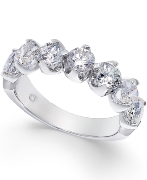 image of Certified Diamond Scalloped Ring (2 ct. t.w.) in 14k White Gold
