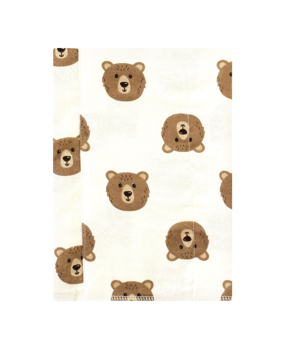 Hudson Baby Boys and Girls Cotton Poly Flannel Burp Cloths 8-Pack, One