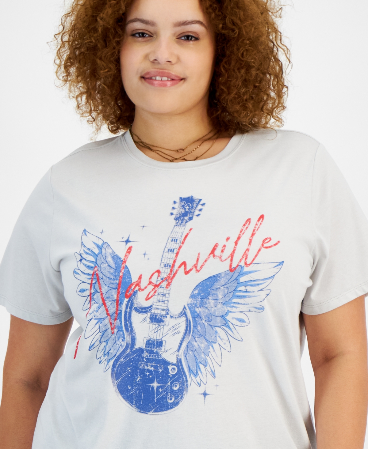 Rebellious One Trendy Plus Size Nashville Short-Sleeve T-Shirt