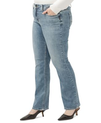 Women's Plus Size Suki Mid Rise Curvy Fit Slim Bootcut Jeans