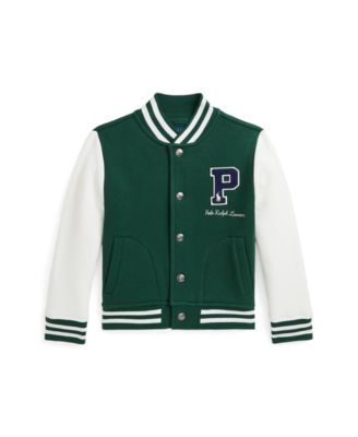 Polo hotsell Ralph Lauren XL White Letterman Varsity Cardigan P Patch button