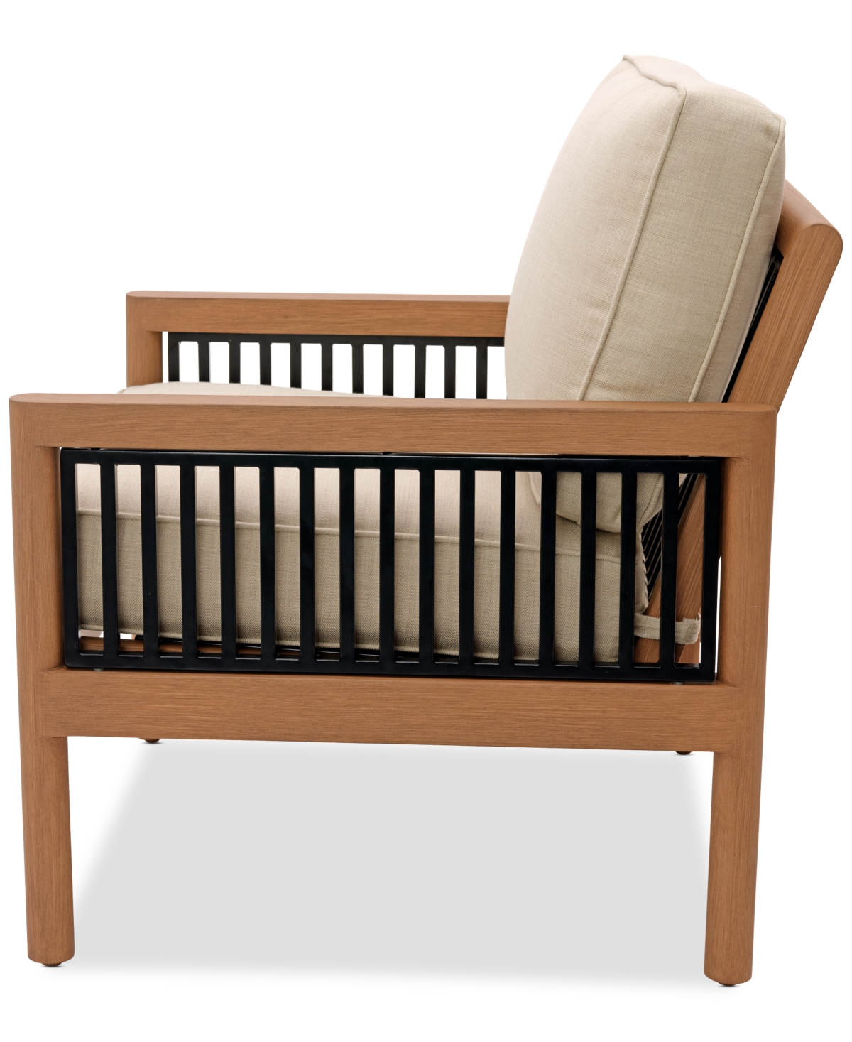 Agio Baxley Outdoor Club Chair, Created For Macys In Straw Natural