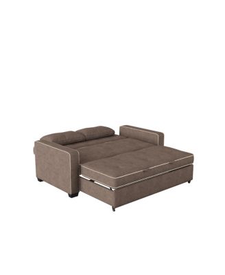 72.6" W Polyester Augustus Queen Convertible Sofa