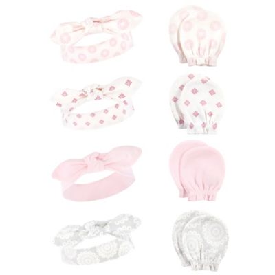 Baby Girls Hudson 16Pc Headband and Scratch Mitten Set