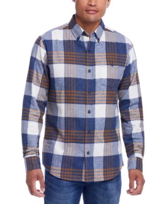 Weatherproof Vintage - Men's Regular-Fit Plaid Button-Down Flannel Shirt