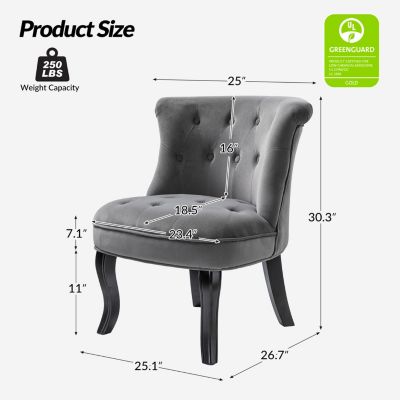 Upholstered Paolino Accent Chair with Button-tufted Back