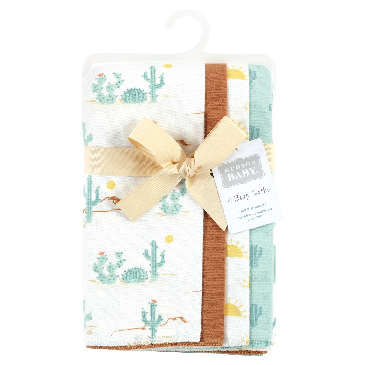 Hudson Baby Unisex Soft Flannel Cotton Blend Burp Cloths Bundle