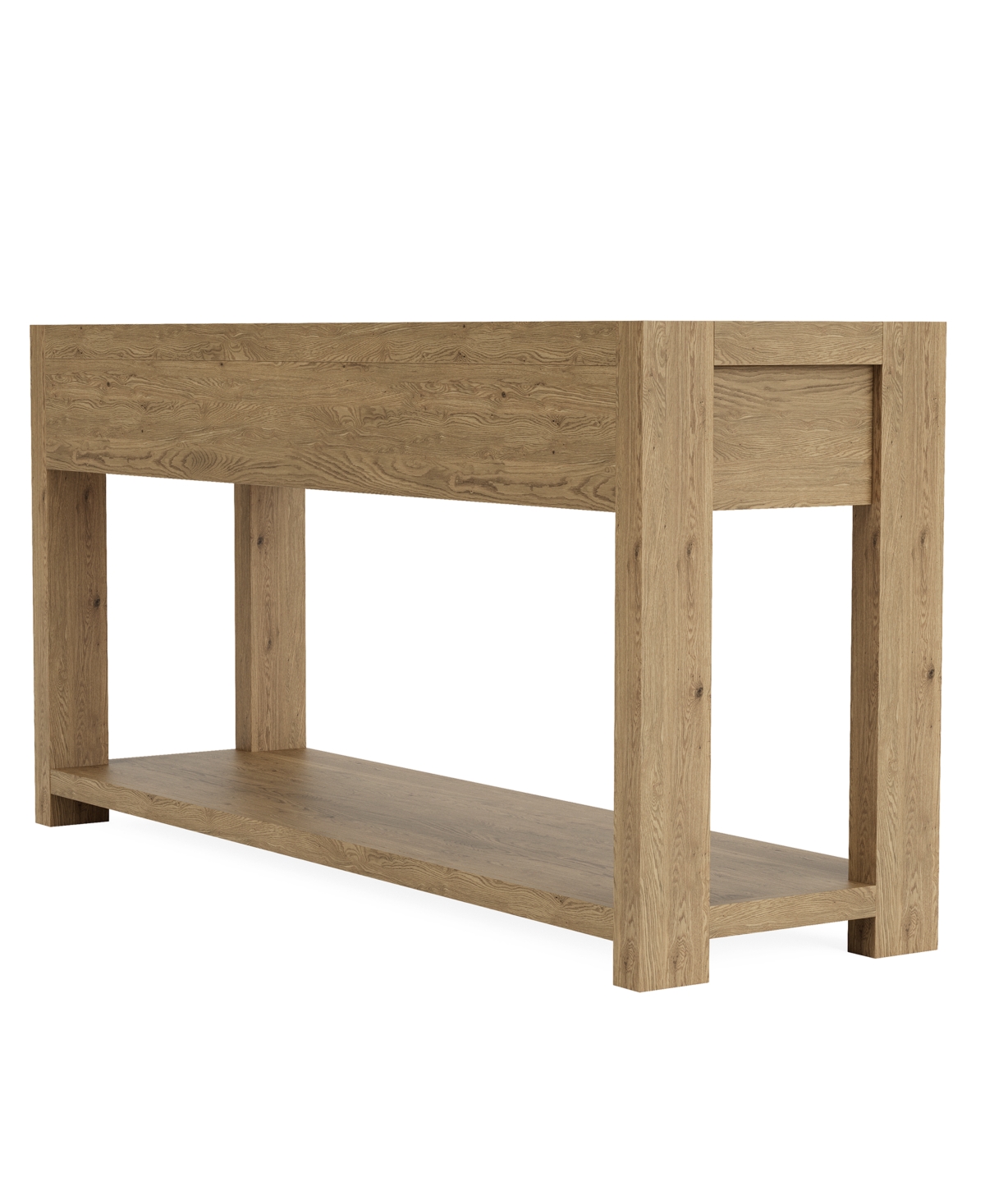 Macy's Furniture Davie 60" Wood Sofa Table In Pale Oak
