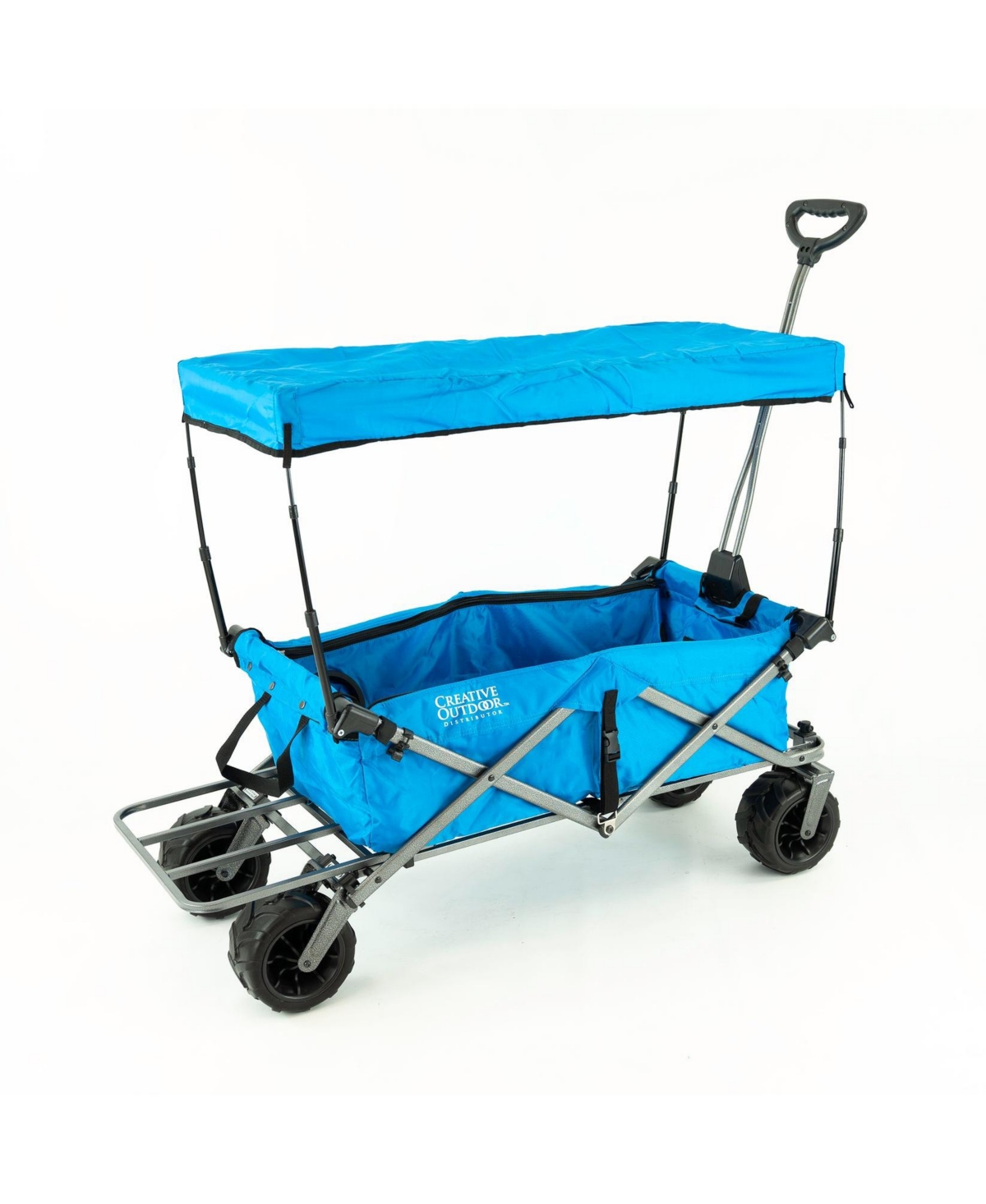 Creative Wagons All Terrain Deluxe Utility Wagon with Canopy - Solid Red