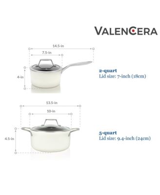 - ValenCera - 5 Quart Soup Pot with Cover