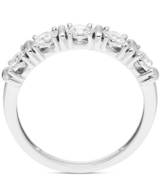 Diamond Five Stone Wedding Band (1/2 ct. t.w.) in 14k White Gold