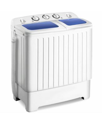 Compact Portable Washing Machine Twin Tub 20 lbs Washer Spinner Home Dorm