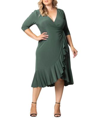 Kiyonna - Womens Plus Size Whimsy Wrap Dress