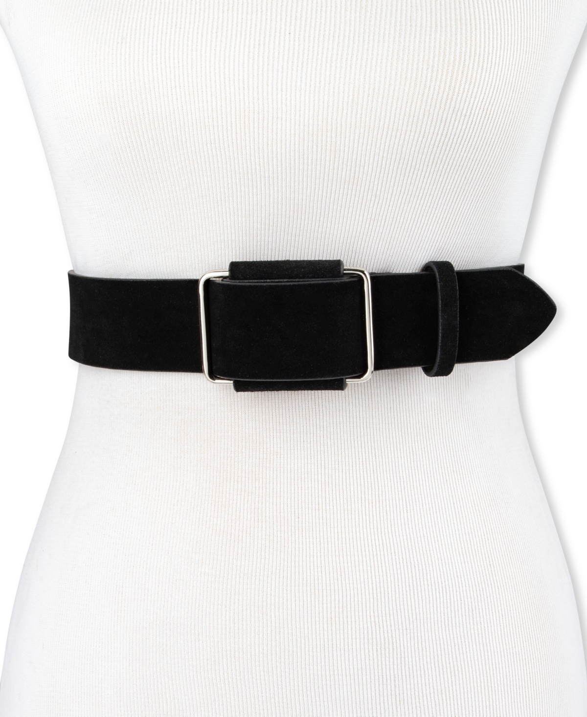 Calvin Klein Modern Slider Buckle Suede Leather Belt