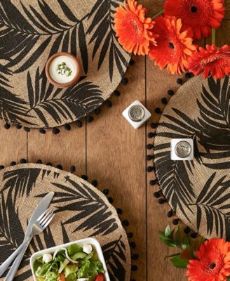 Fern Print Round Placemat Set of 6