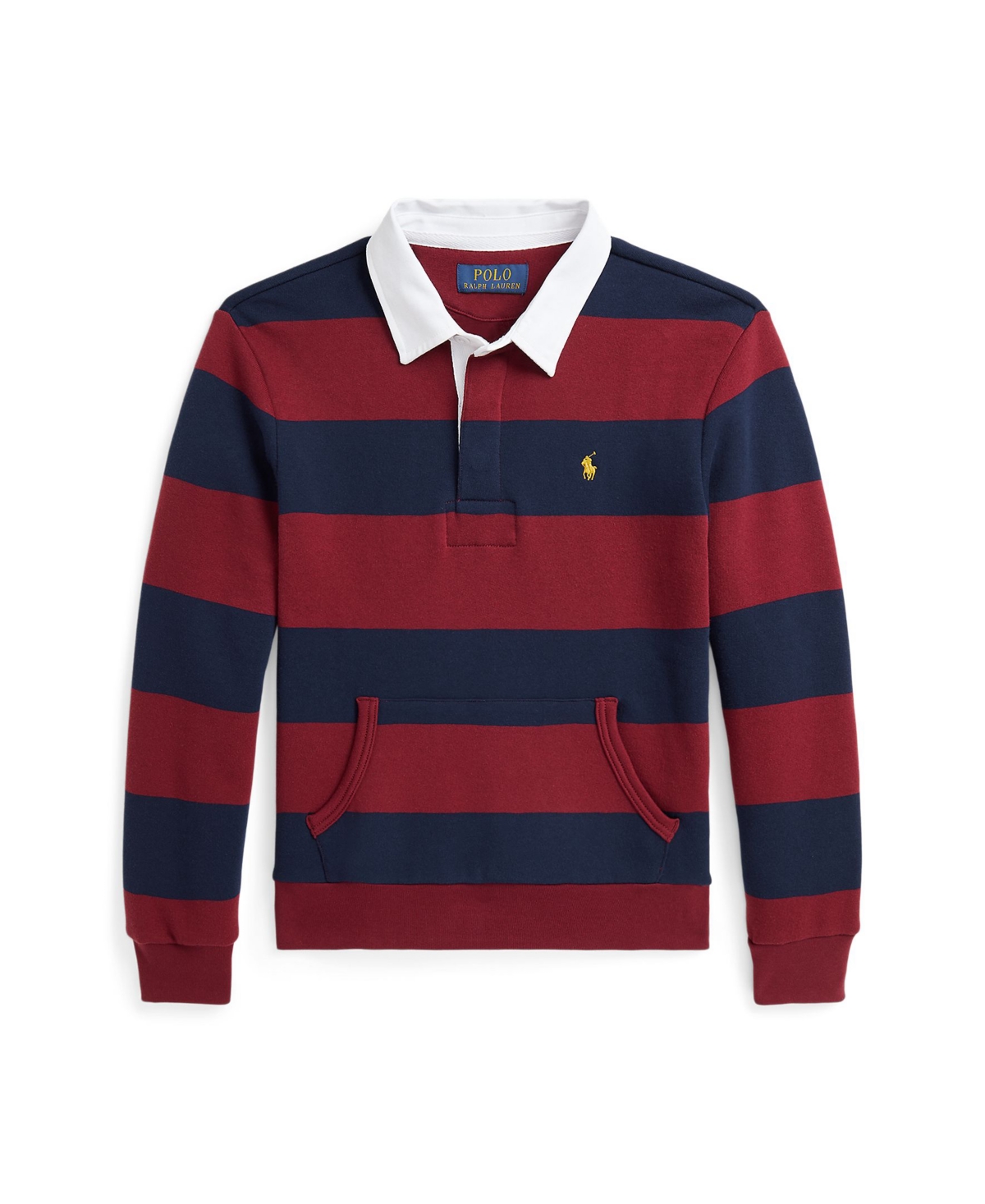 Polo Ralph Lauren Big BoysStriped Fleece Rugby Sweatshirt